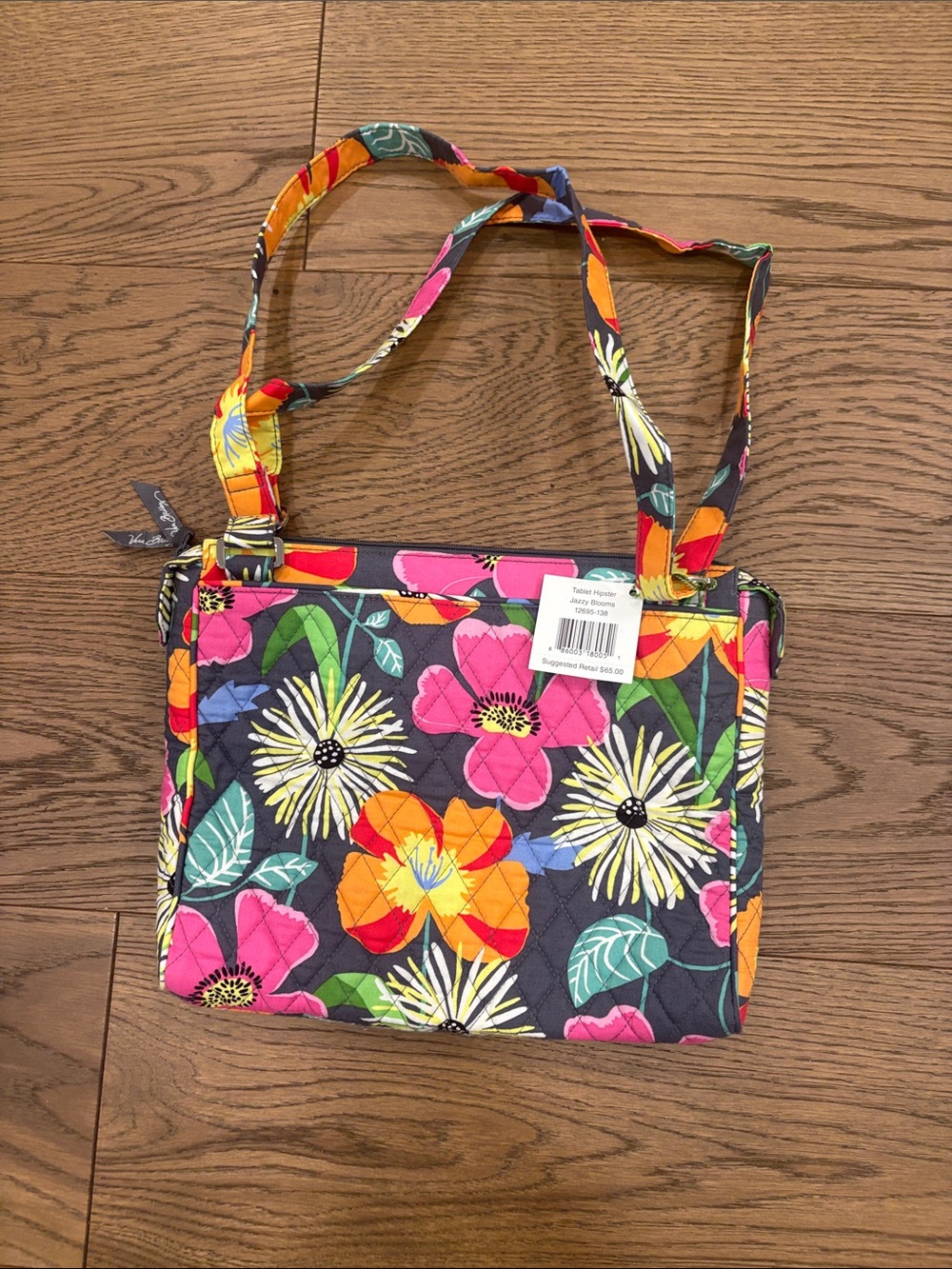Vera Bradley laptop / tablet Floral Quilted Crossbody Bag - Multicolor